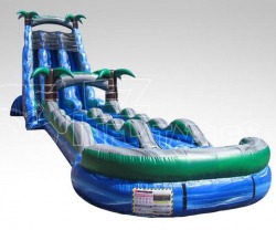 inflatable blue paradise water slide rental element143 445631636 27ft Blue Paradise Water Slide